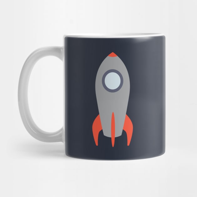 Retro Rocket Ship by Hedgie Designs